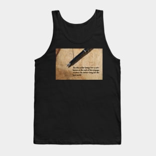 Illuminated Manuscript Writer's Quote Tank Top